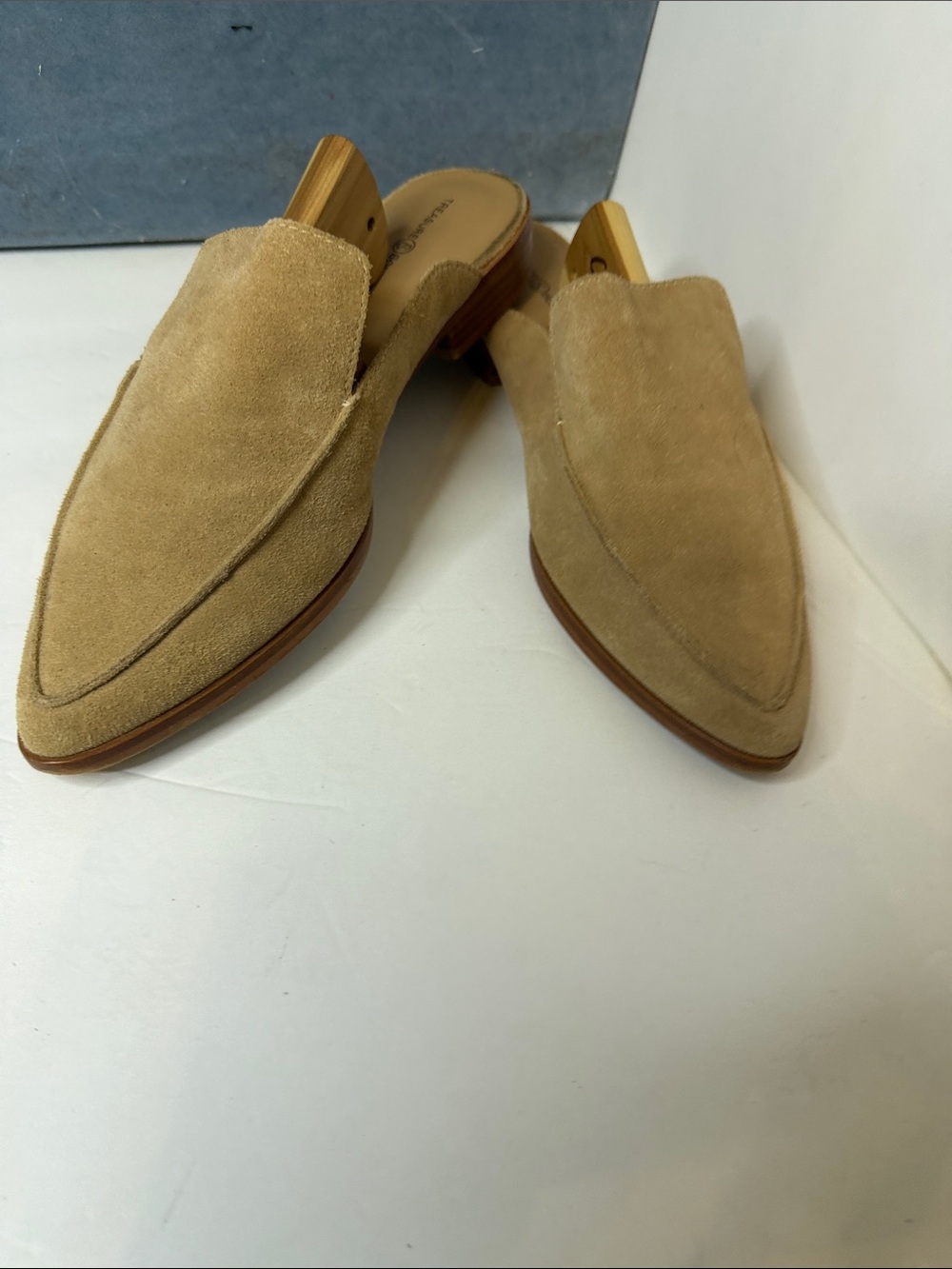 Treasure & Bond Tan Suede Mules Size 9.5